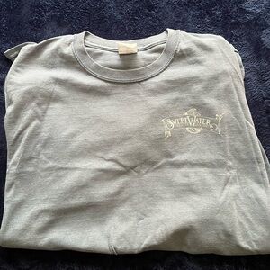 oversized light blue t-shirt